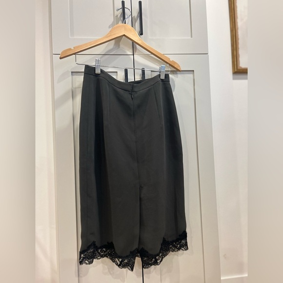 Theory Black Pencil Skirt Knee-Length Cocktail - Picture 5 of 5